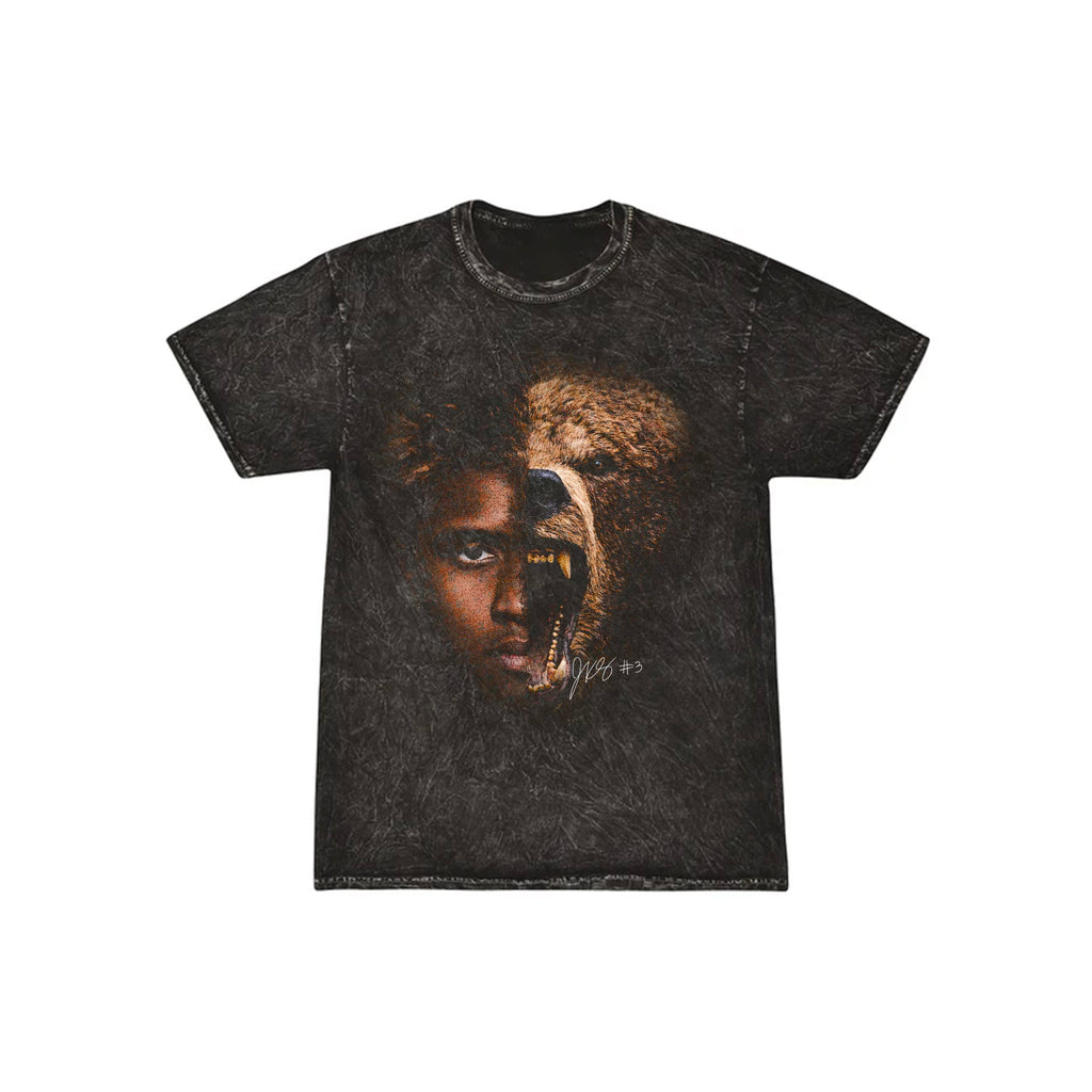 JARON BEAR TEE (MINERAL WASH BLACK)