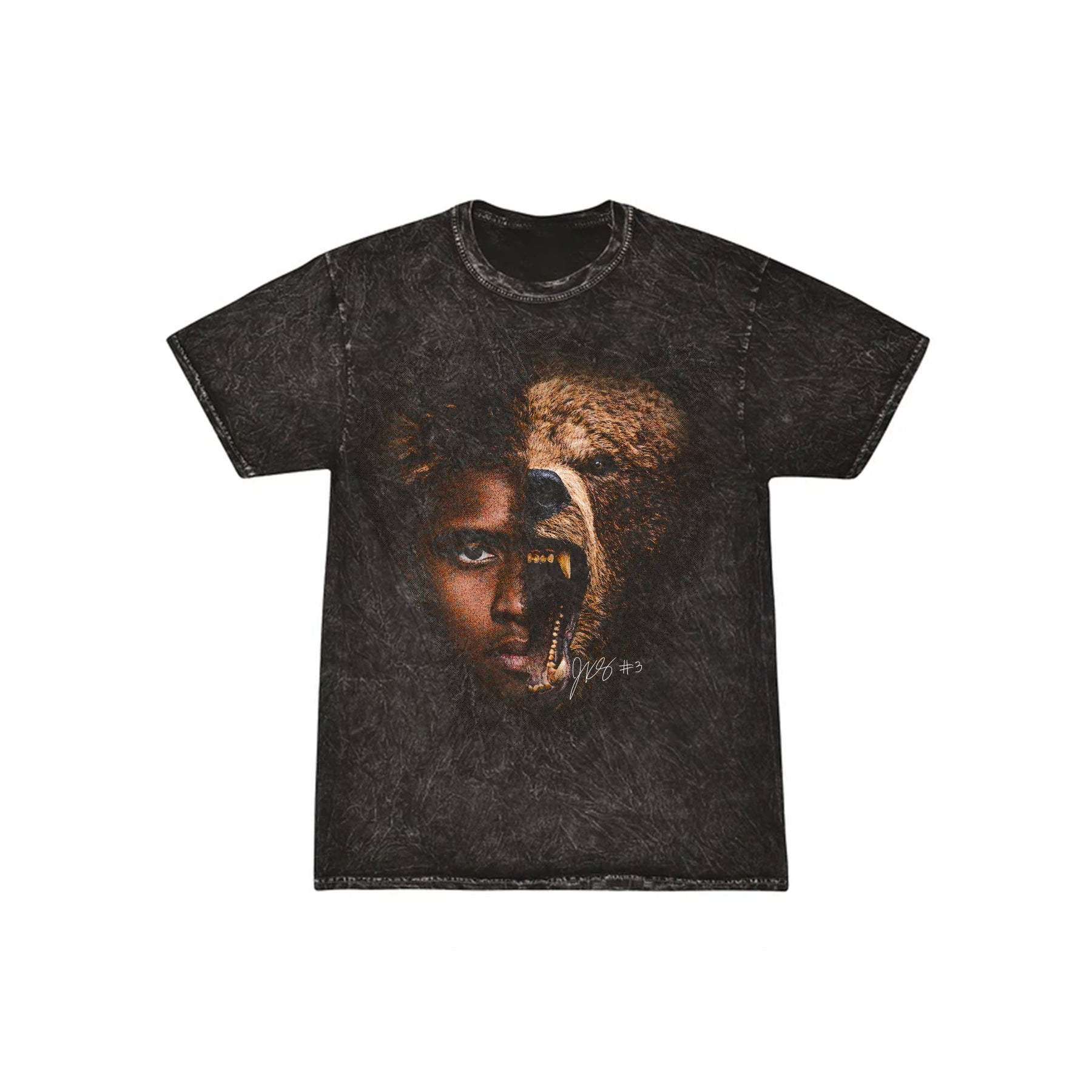JARON BEAR TEE (MINERAL WASH BLACK)